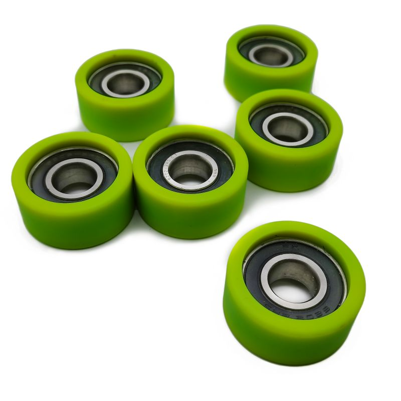 PU620142-20 6201RS พลาสติกเคลือบ PU ร่องลูกปืนเหล็กกล้าลูกปืนเหล็ก